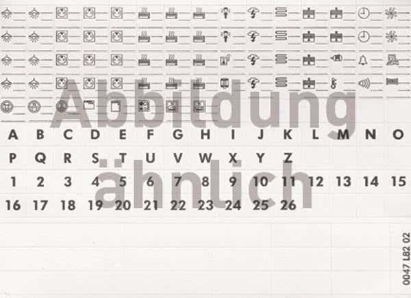 Actual product image Legrand Lexic labels 04969 42 numbers and letters