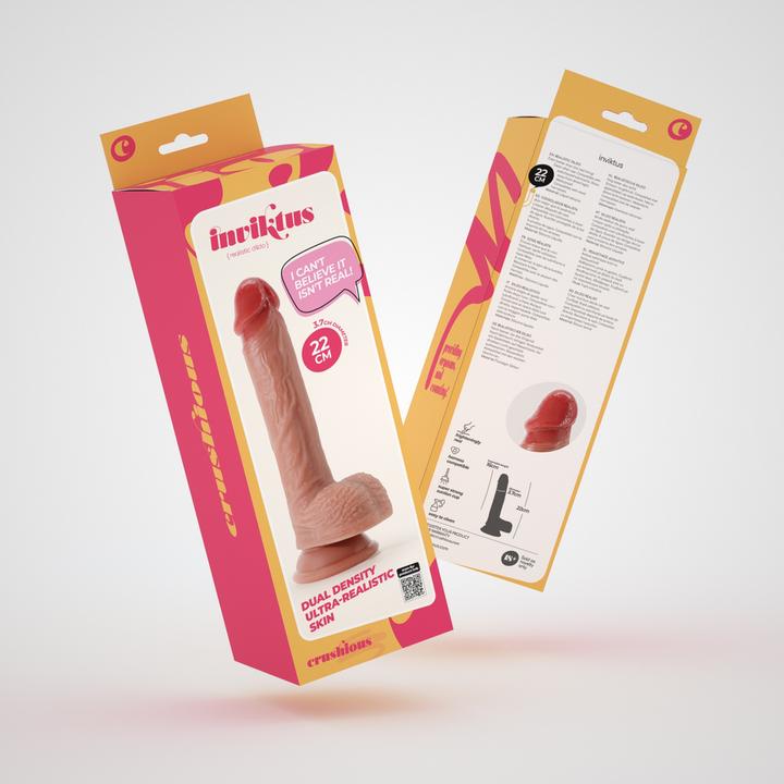 Image du produit Crushious Inviktus - Liquid Silicone Dildo - 8 / 22 cm - Flesh