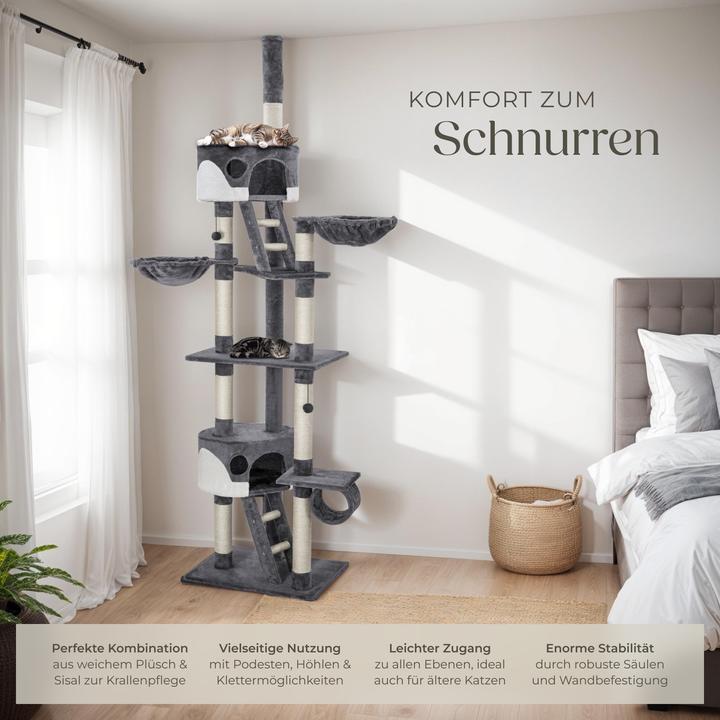 Actual product image tectake Hansi (260 cm, Grey/white)