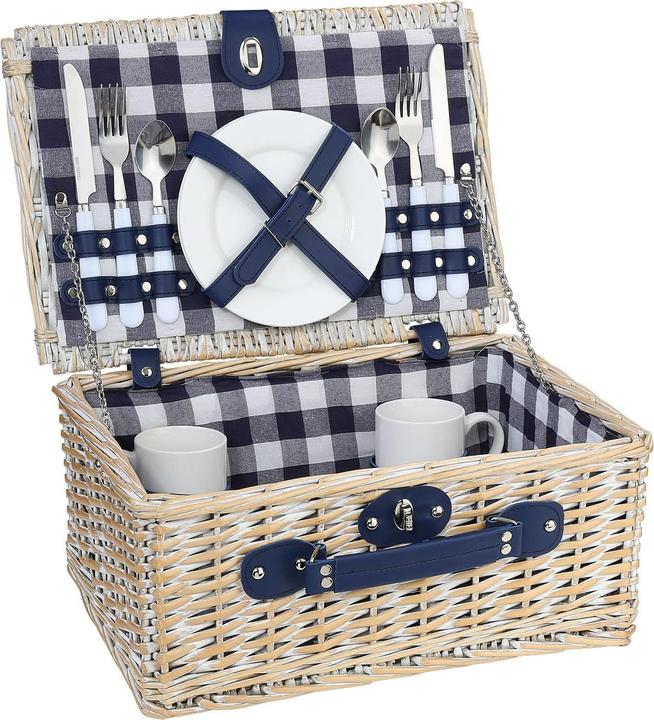 Cilio Panier pique-nique Arolo Vintage Blanc