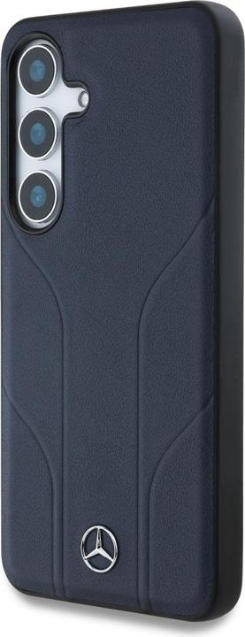 Immagine prodotto Mercedes Leather Debossed Lines MagSafe Case for Samsung Galaxy S25 - Blue (Samsung Galaxy S25)