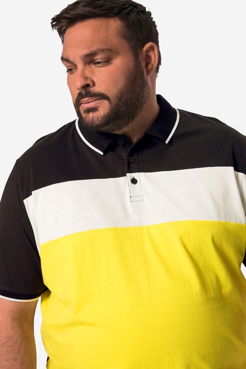 Immagine prodotto Men+ Poloshirt, Halbarm, Bauchfit, Colorblocking, bis 84/86 (42, 44)