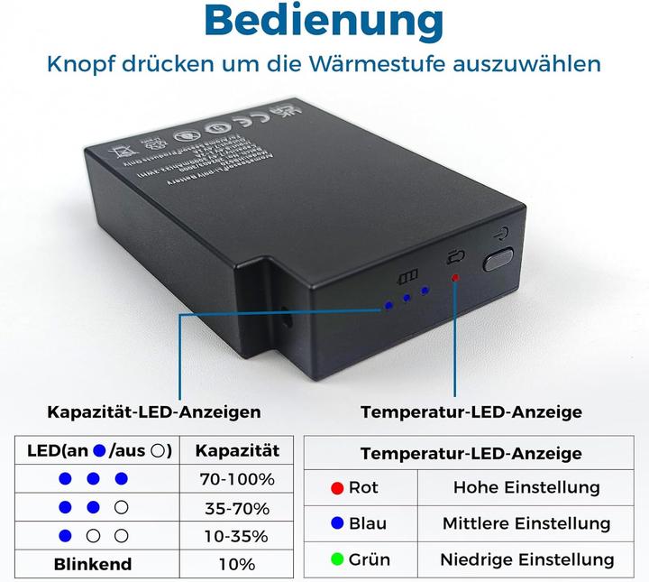 Produktbild Aroma Season Beheizbare Einlegesohlen mit Akku für Outdoor-Aktivitäten
