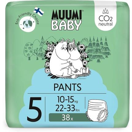 Actual product image Muuwmi Muumi Baby Eco Pull Ups Size 5 38 Sensitive Premium Nappy Pants with Leakage Barrier (38 pcs.)