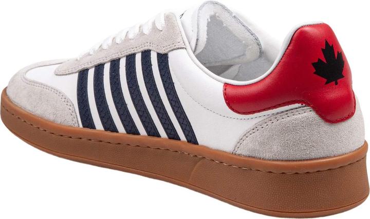Produktbild Dsquared2 white/blue leather boxer sneakers (45)