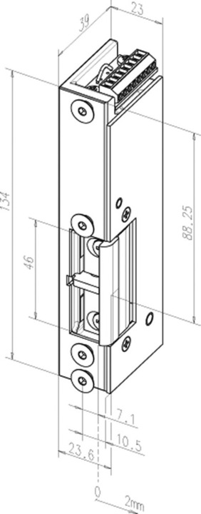 Actual product image effeff Escape door strike 331 URF FaFix (Indoor)