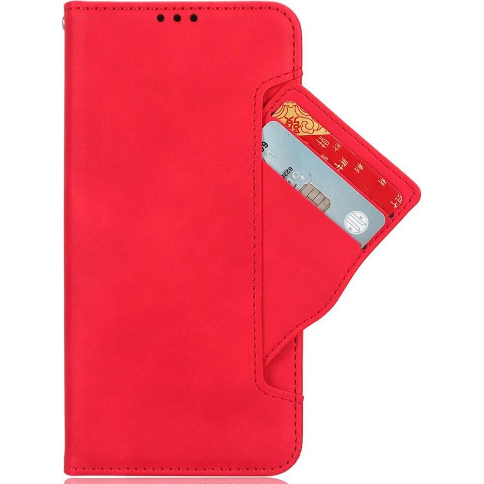 Cover-Discount Etui viele Kartenfächer (Samsung Galaxy S24 Ultra), Smartphone Hülle, Rot