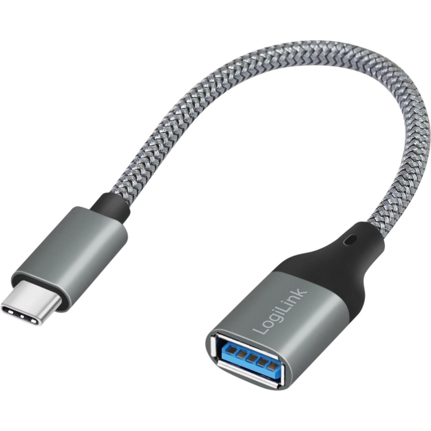 LogiLink USB C – USB A (0.15 m, USB 3.2 Gen 1), USB Kabel