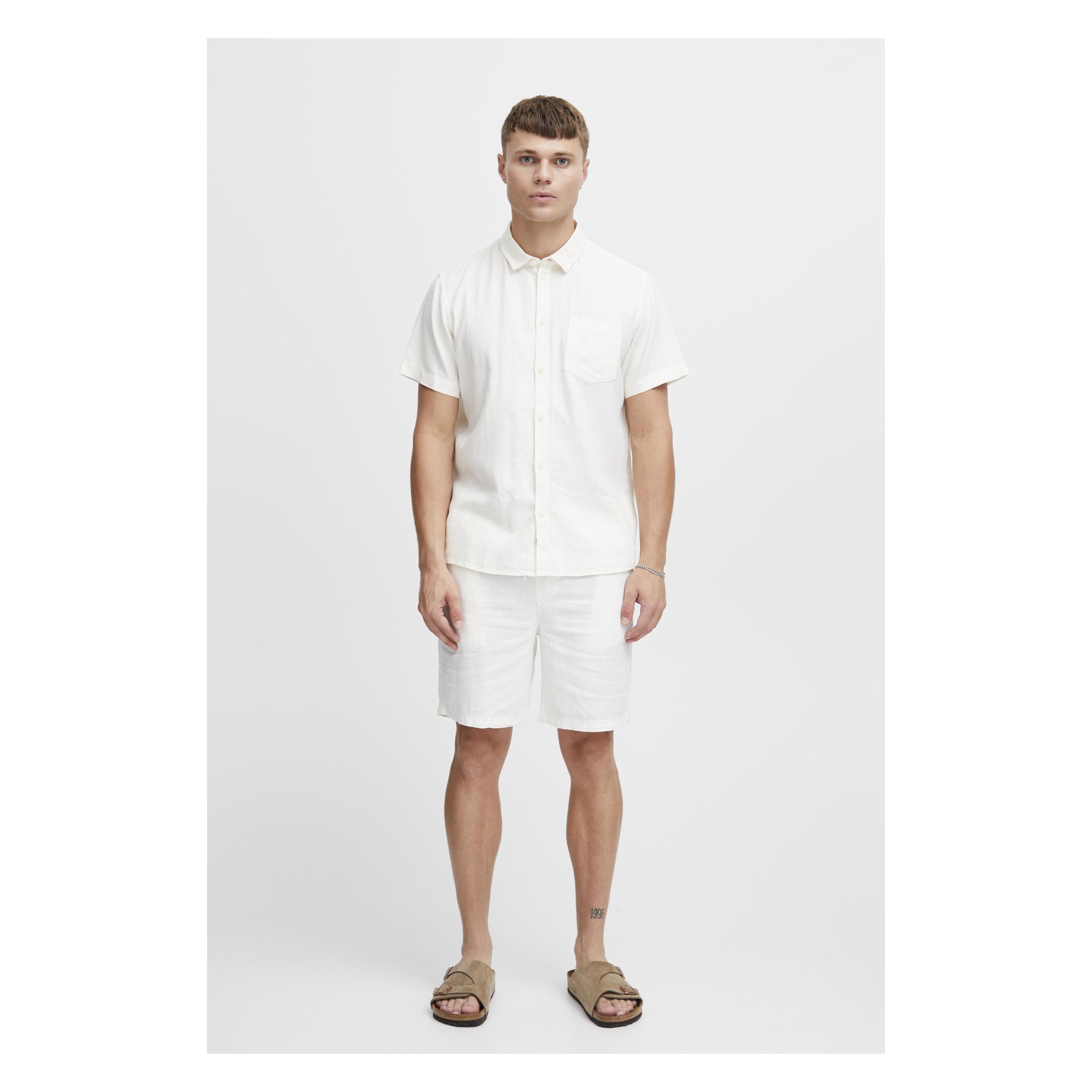 Solid, Herren, Hemden, SDAllan Ss Sh 21106381, Weiss, (Xl)