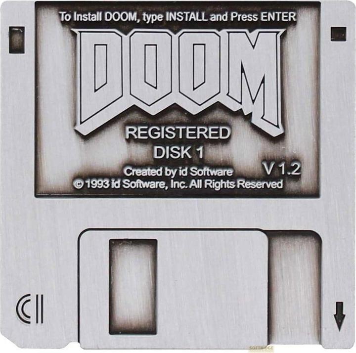 Fanattik Doom Ansteck-Pin Floppy Disk Limited Edition