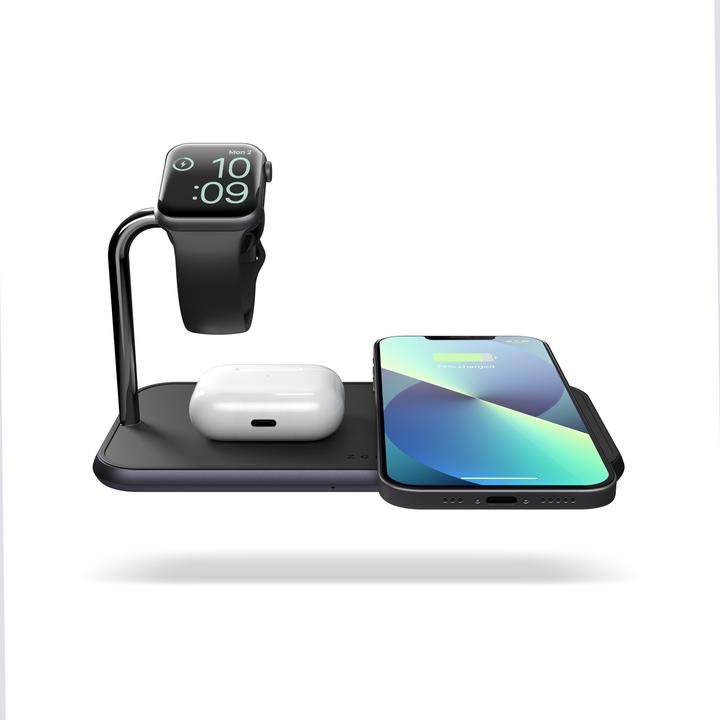 Immagine prodotto Zens Alluminio Dual Wireless Charger + orologio (20 W)