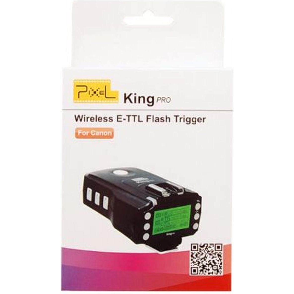 Pixel Ricetrasmettitore King Pro TX per Canon (Funk), Telecomando fotocamera, Nero