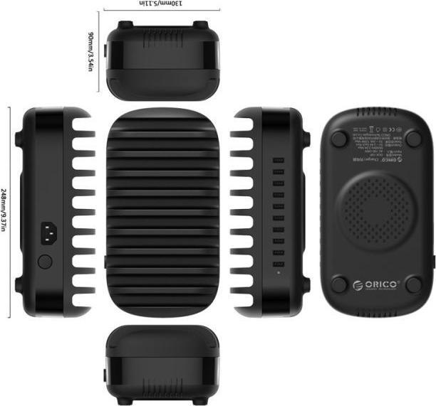 Produktbild Orico DUK-10P 10-Port USB-Ladestation (120 W, 10 Ports)