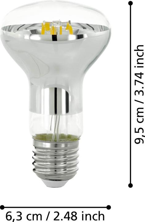 Actual product image EGLO Illuminant (E27, 5.50 W, 470 lm, 1 x, F)