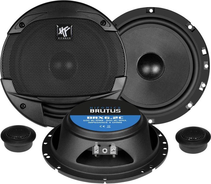 Hifonics Brutus BRX6.2C 16.5 cm 2 voies système de composants PLAT (1 pièce)