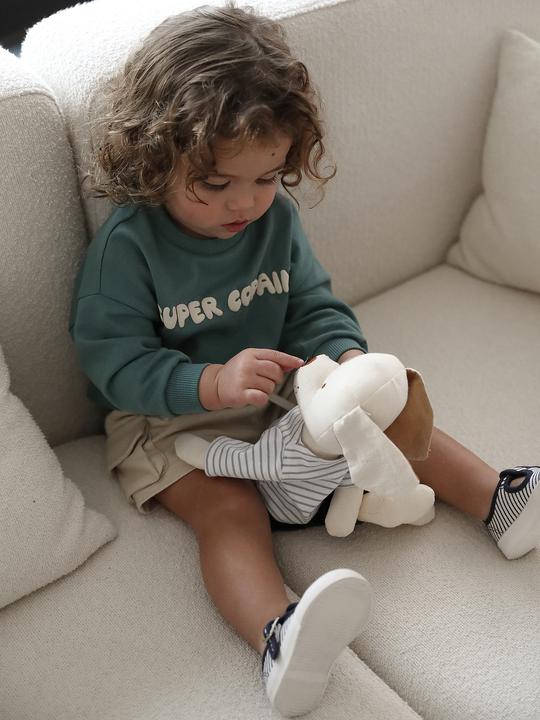 Produktbild Vertbaudet Baby Sweatshirt mit Druckknöpfen hinten und Recycling-Polyester (74)