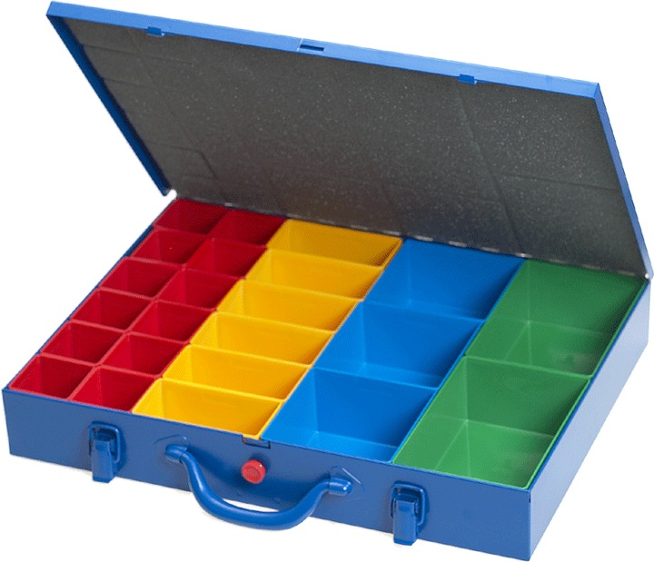 Actual product image Allit Metal small parts case EuroPlus Pro M