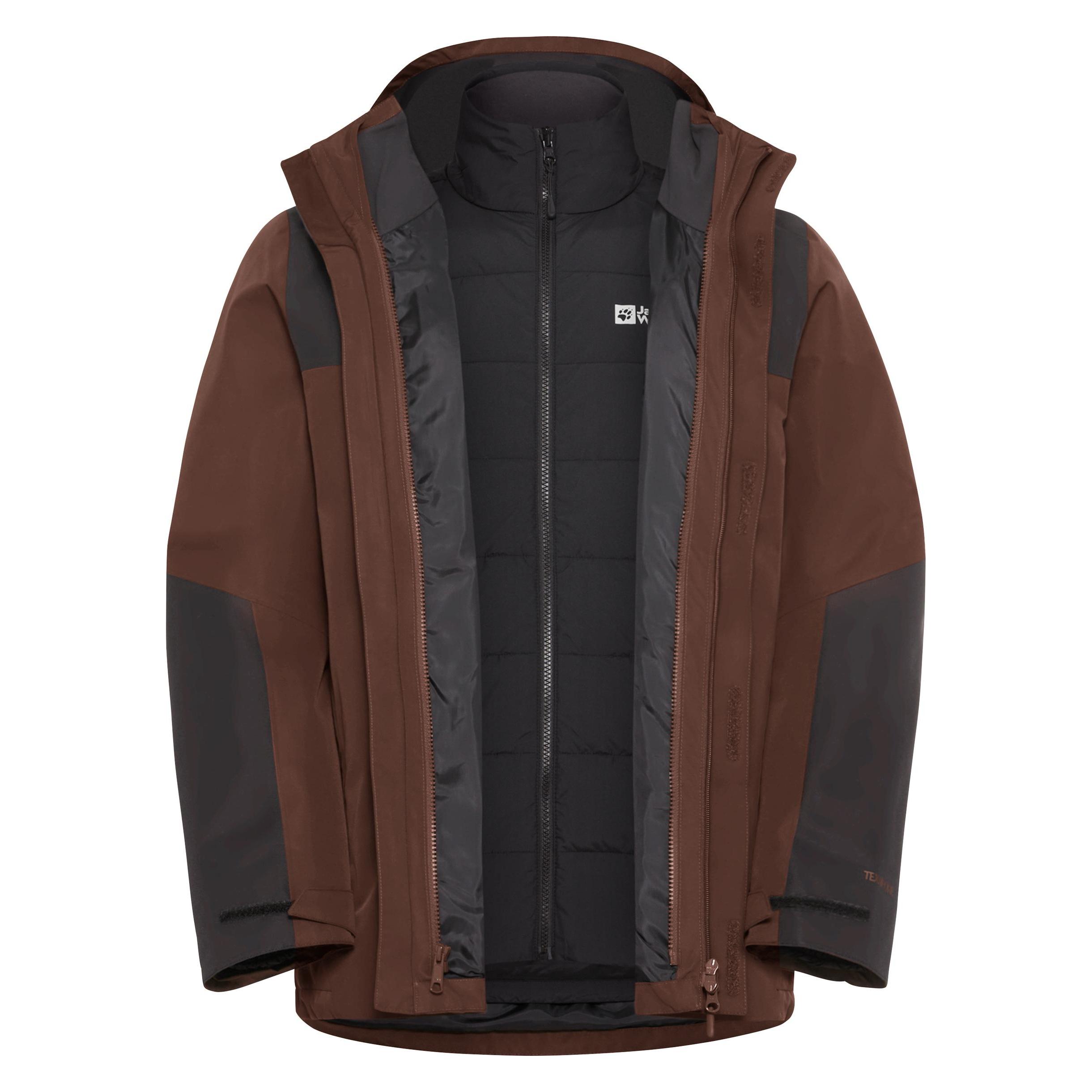 Jack Wolfskin, Herren, Outdoorjacken, Jasper 3In1 Jkt M (S), Braun, S