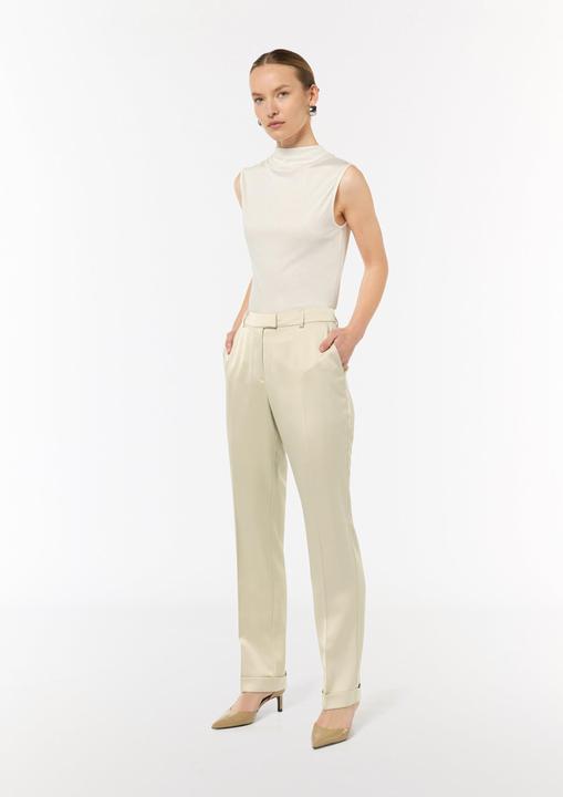 Produktbild Comma Hose Regular: Satinhose mit geradem Bein (44)