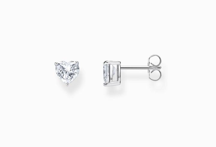 Immagine prodotto Thomas Sabo Orecchini con pietra bianca a forma di cuore (Argento 925)