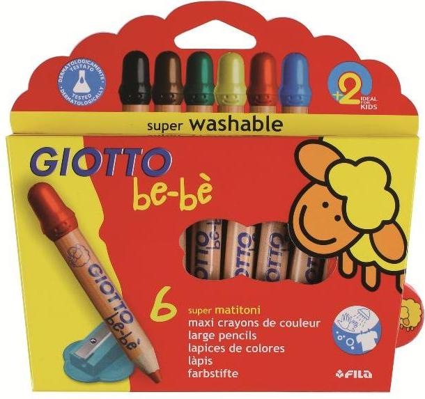 Produktbild Giotto Farbstifte be-bé Jumbo Mehrfarbig (Mehrfarbig, 6 x)