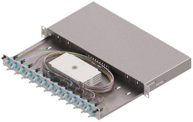 Zellner group Easylan ZVK LWL-Spleissgehäuse Basic LSB1C333 1HE 24x LC-Duplex Standard OM3 ausz