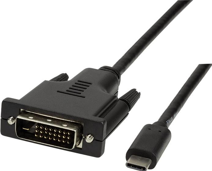 Image du produit LogiLink USB Typ C — DVI (1.80 m)