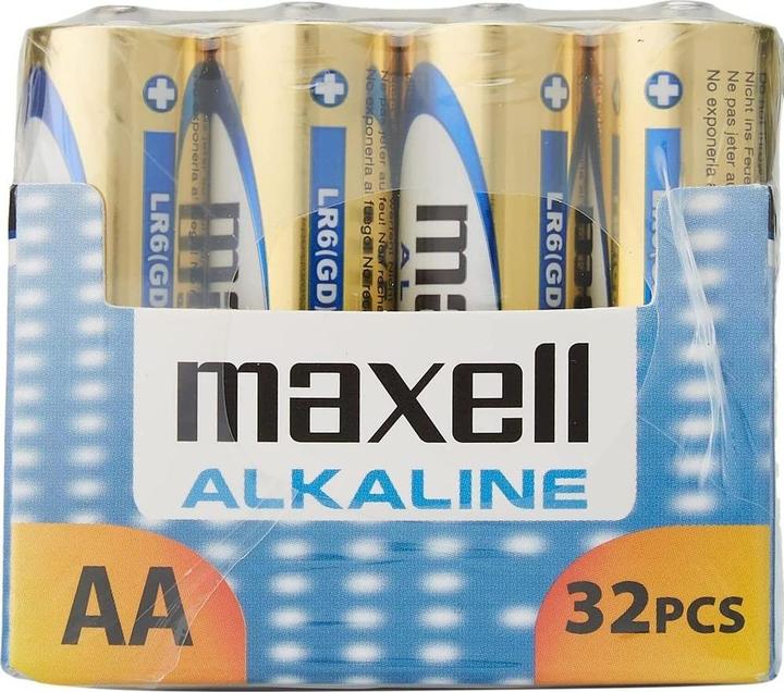 Immagine prodotto Maxell Batteria AA (32 pz., AA / LR6 / LR06 / Mignon / R6 / R14505, 2100 mAh)