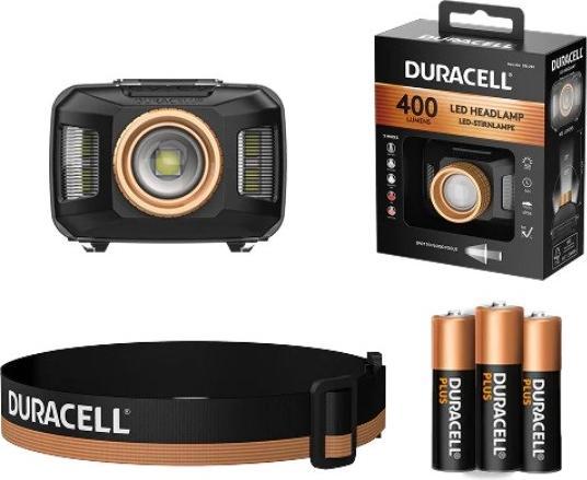 Produktbild Duracell DH400 Stirnlampe schwarz orange (400 lm)