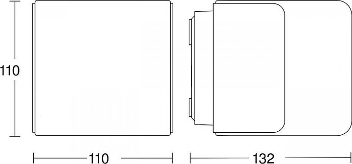Actual product image Steinel LED Sensor Light Cubo L 835 (616 lm, IP44)