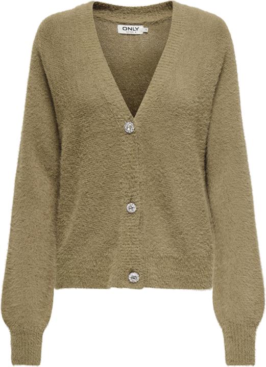 Immagine prodotto Only Vestibilità regolare Scollo a V Polsini a coste Cardigan Cardigan (M)