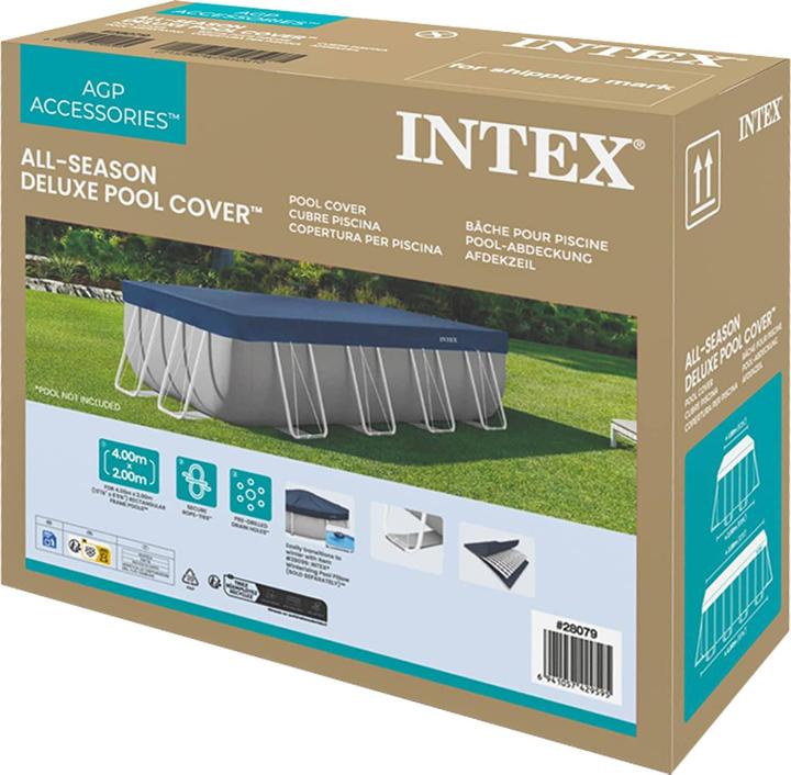 Actual product image Intex 4m X 2m Rectangular All-Season Deluxe Pool Cover