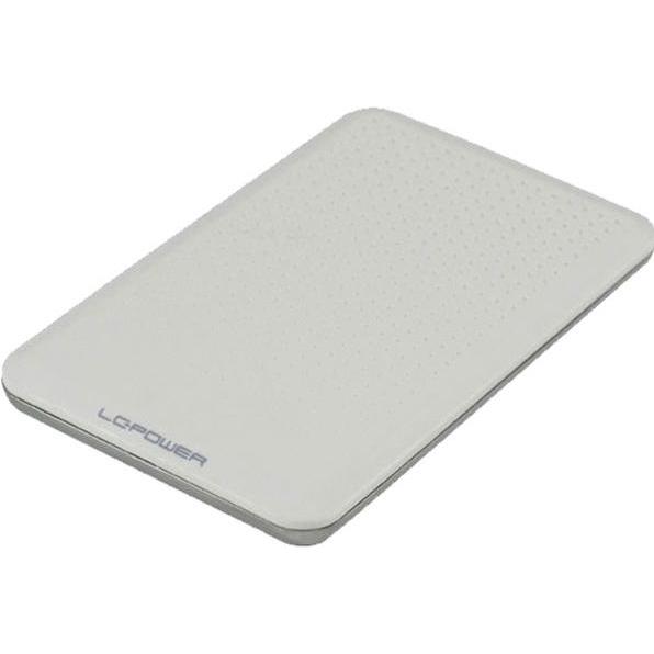LC-Power ext. 2.5" Gehäuse LC-25WU3 (2.5"), Festplattengehäuse, Weiss, Silber
