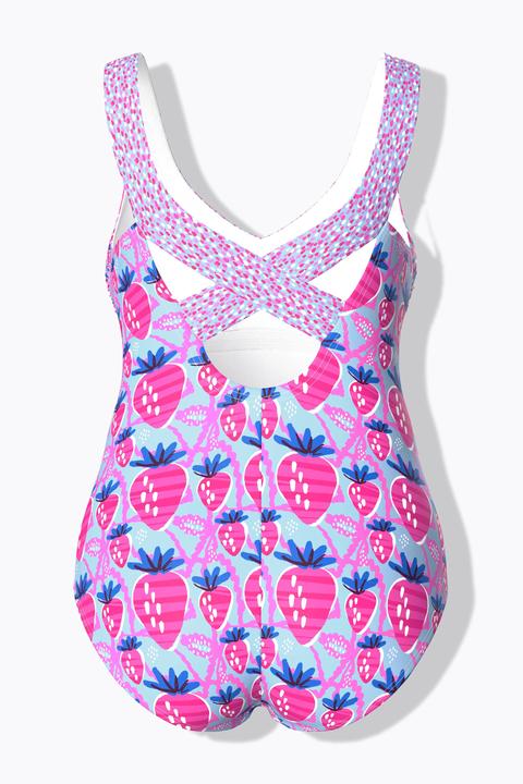 Immagine prodotto Ulla Popken Costume da bagno completamente foderato con fragole, coppe morbide e materiale riciclato (50)