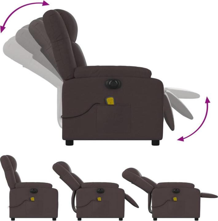 Produktbild vidaXL Massagesessel Elektrisch Stoff