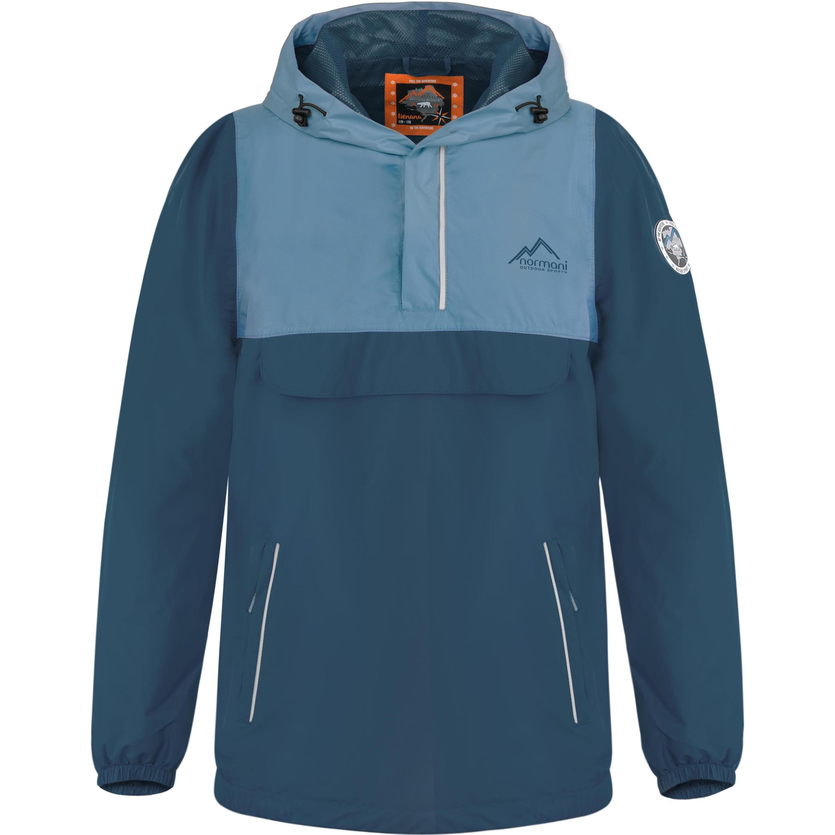 Normani, Herren, Jacke, Kinder Windbreaker Nenana (98, 102, 104, 100 A), Blau, 104, 98, 102, 100 A