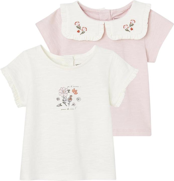 Actual product image Vertbaudet 2er-Pack Baby T-Shirts aus Bio-Baumwolle (56)