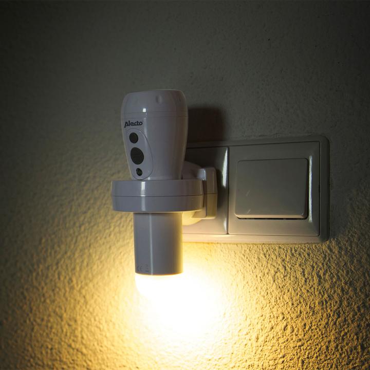 Actual product image Alecto Set of 2 rechargeable LED torches with automatic switch-on, 200lm, white (200 lm)