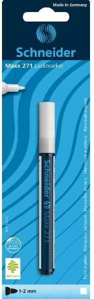 Produktbild Magni Lackmarker Maxx 271 1-2mm weiss Blister (Weiss, 2 mm, 1 x)