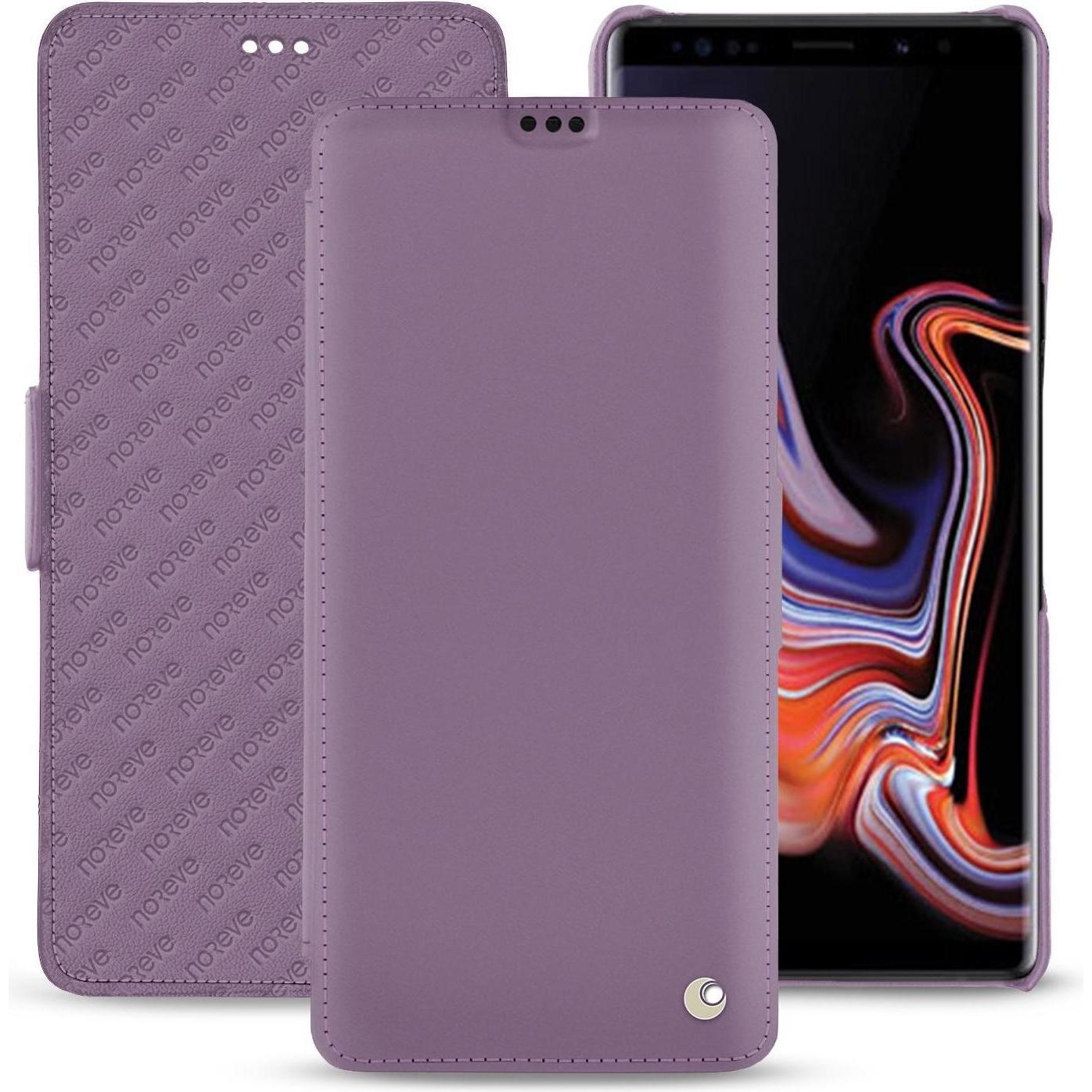 Noreve Lederschutzhülle horizontal (Samsung Galaxy Note 9), Smartphone Hülle, Violett