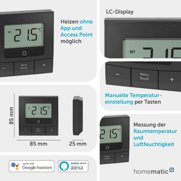 Produktbild Homematic IP Wandthermostat basic HmIP-WTH-B-2