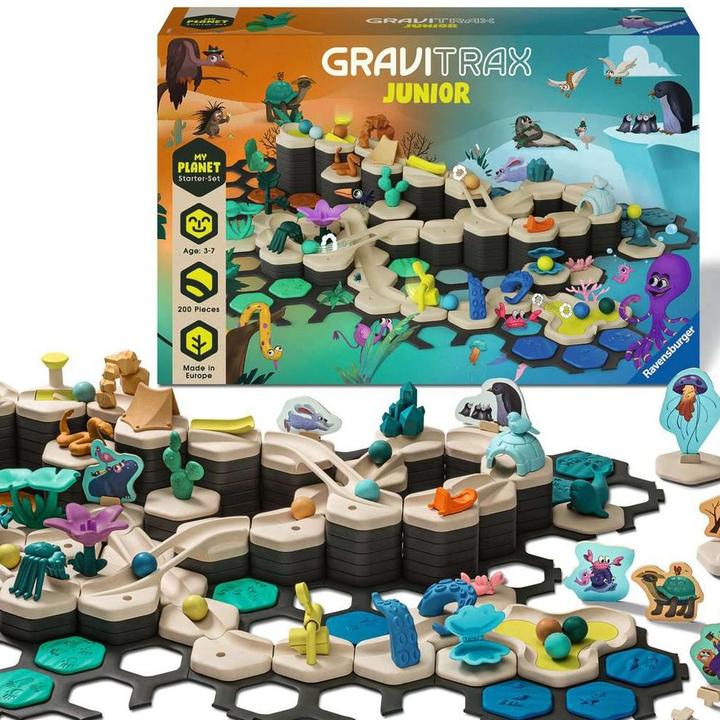Actual product image Ravensburger GraviTrax Junior Starter Set XXL Planet