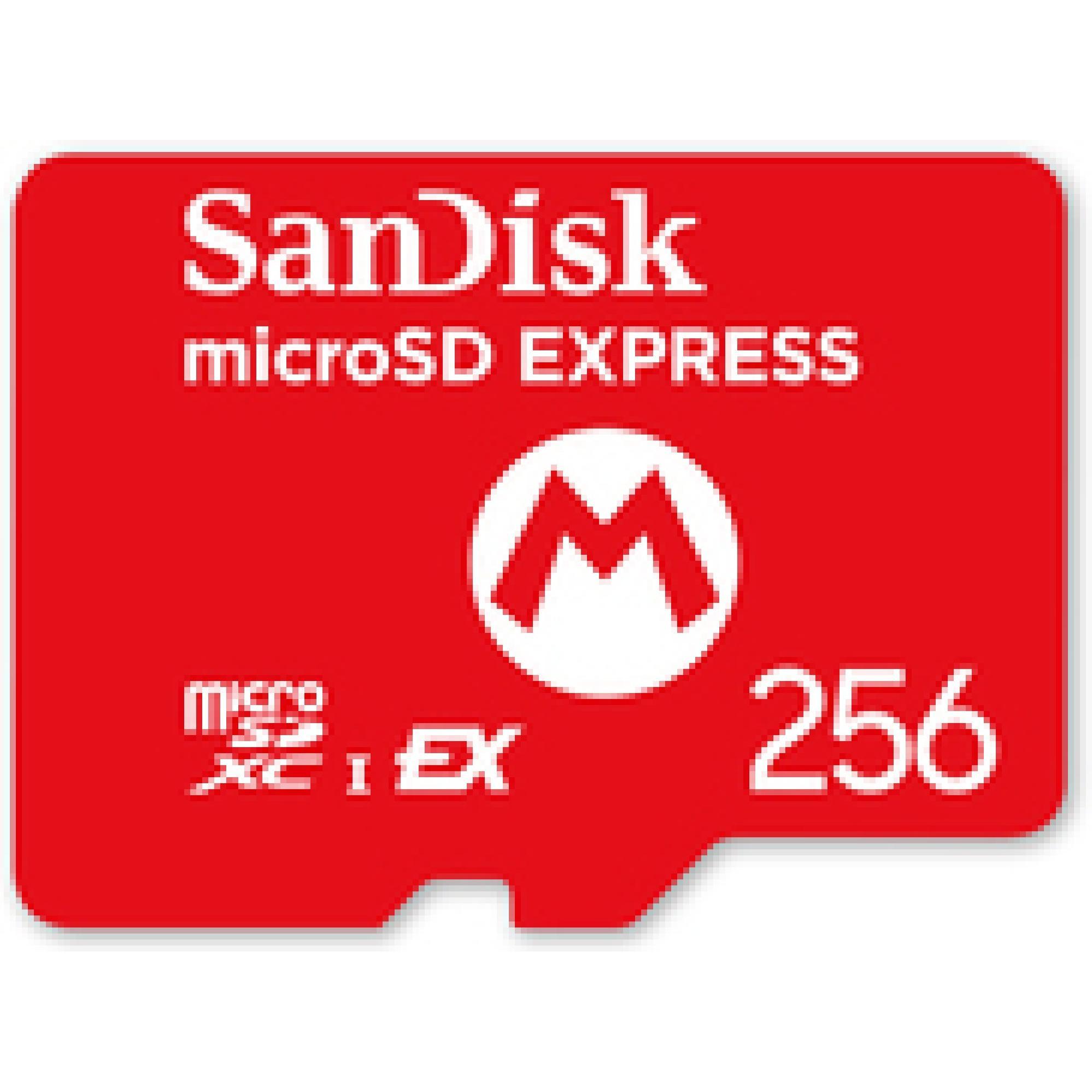 Nintendo SanDisk microSD Express Card (256 GB, microSD Express, U3, UHS-I), Scheda di memoria, Rosso