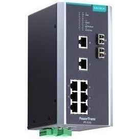 Moxa PT-510-MM-LC-48 - IEC 61850-3 gemanagter DIN-Schienen-Ethernet-Switch, mit 8 10100BaseT(X)-Ports und (10 Ports) (PT-510-MM-LC-48)
