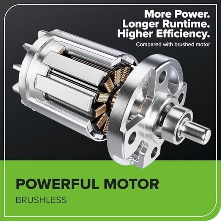 Actual product image Greenworks Brushless Cordless String Trimmer Edger (Plastic knives, Trim line)