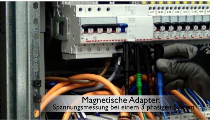 Produktbild HT Instruments Adapter Magnetadapter für komfortablen Spannungsabgriff bis 1000V, rot (Adapter)