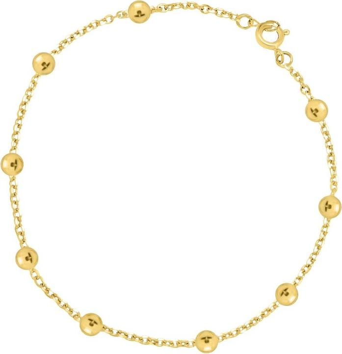 Produktbild Candy Armband Nima, 925 Sterling Silber, vergoldet (18 cm, 18k vergoldet, 925 Sterling Silber)