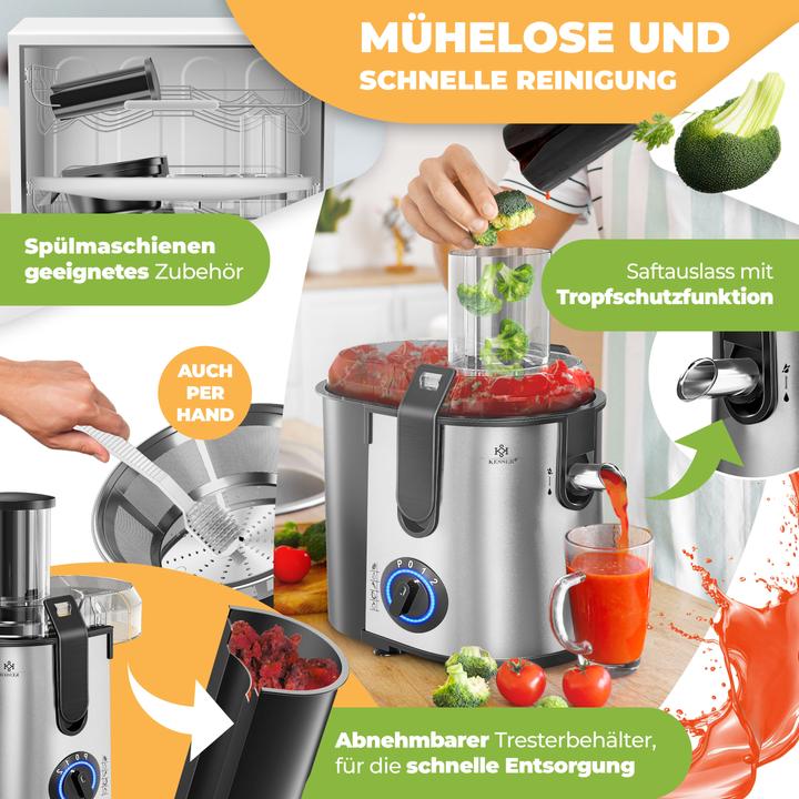 Produktbild Kesser Entsafter für Obst und Gemüse (Silber/Schwarz)