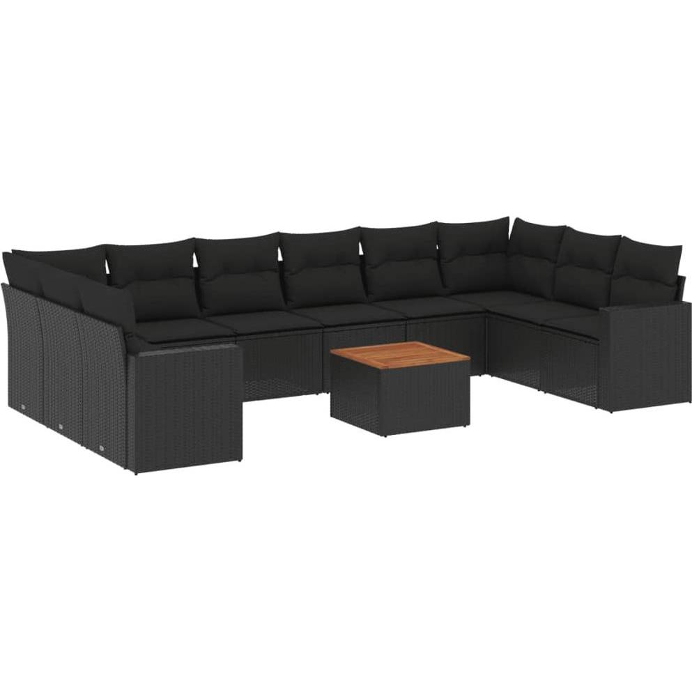 VidaXL, Gartenlounge, 10-tlg. Garten-Lounge-Set mit Kissen
