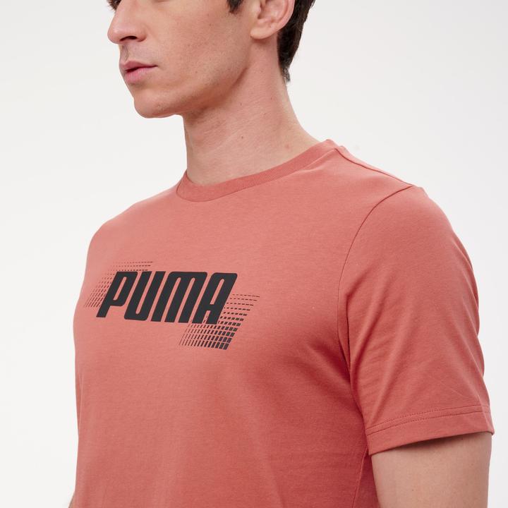 Image du produit Decathlon T-shirt en coton à manches courtes homme, rouge (S)